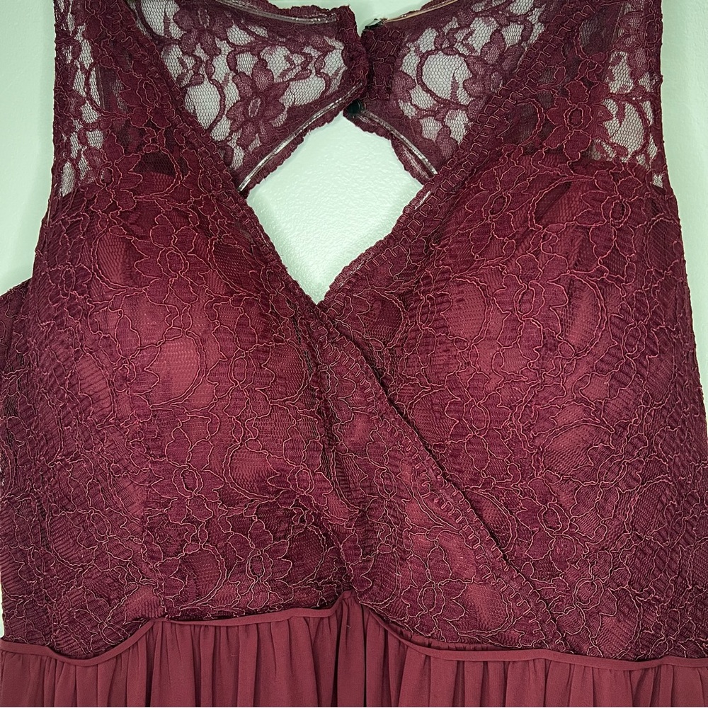 Prom USA Female Maroon Dress Sz 28 Altered to Sz 18